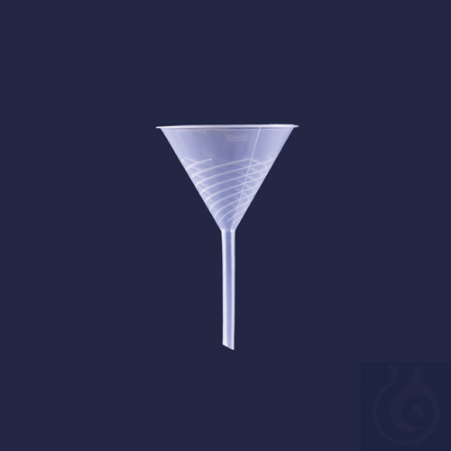 laboratory funnel - general use - P.P - with rib - 60mm
