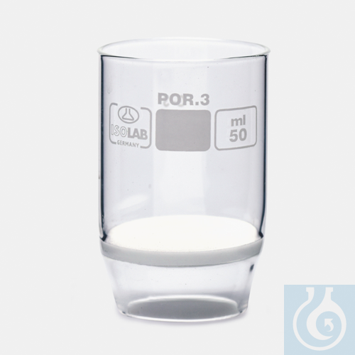 crucible - gooch - glass - with sintered glass disc - 2D - por 4 - 50ml
