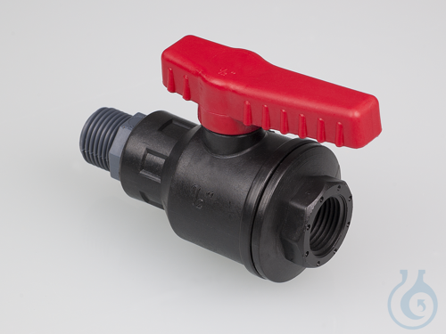Ball valve PP, 1/2'' outer - 1/2''inner, NW 15 mm