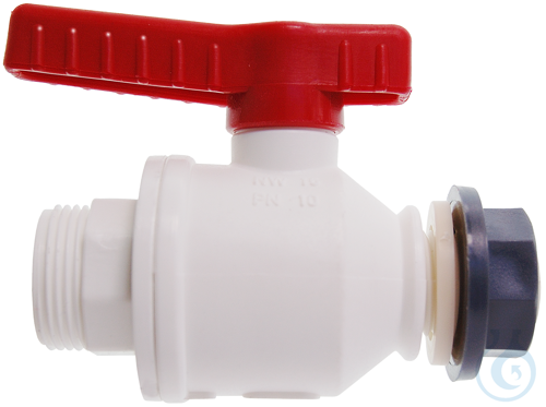 Ball valve food, 1'' inner - M42x3 outer, NW 25 mm