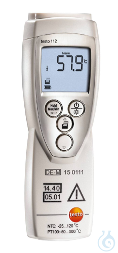 testo 112 highly accurate measuring, instrument, for temperature, with PTB ap