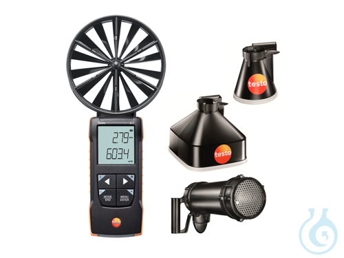 testo 417 Kit 2 – vane anemometer with,, measurement funnels and flow straighten