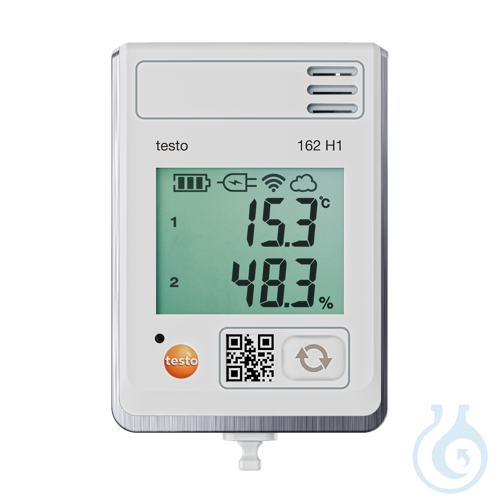 testo 162 H1 - Online data logger with, display and integrated temperature and h
