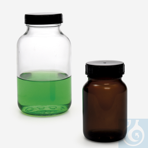 bottle - screw cap - wide neck - neutral glass - amber - 50 ml - Neck GL 32