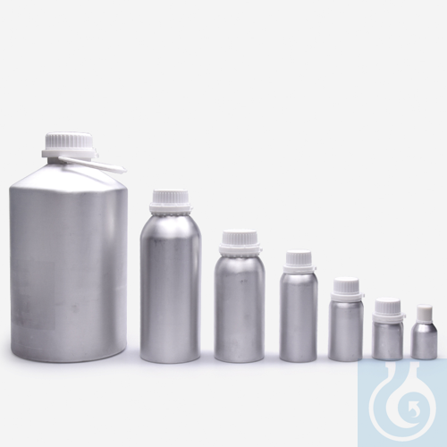 bottle - screw cap - narrow neck - aluminium - 31 L - with cap