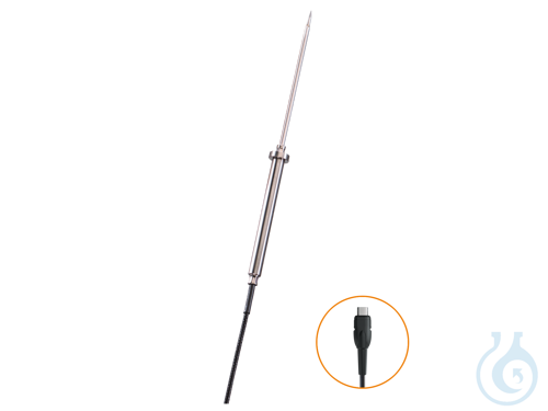 Waterproof stainless steel food probe, NTC with TUC connector, The waterproof s