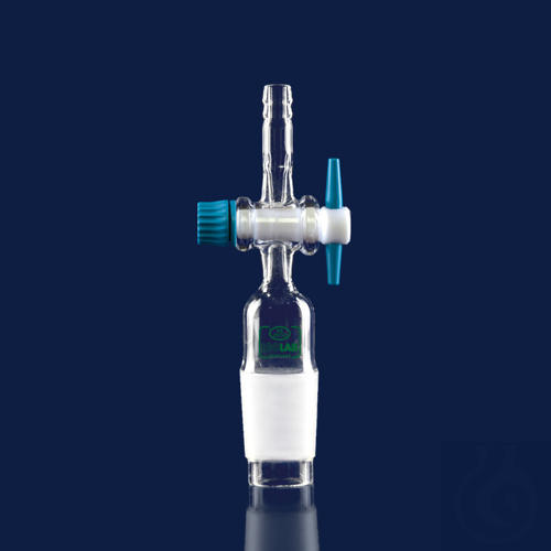 adapters - with nozzle - straight - with stopcock - cone : NS 29/32