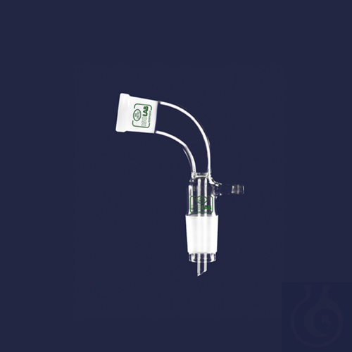 adapters - receiver - bend - with nozzle - socket : NS14/23 - cone : NS14/23