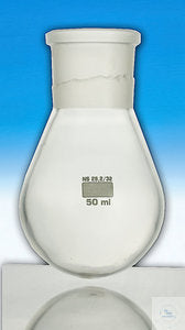 Evaporating flask 50 ml ST 29/32 plastic coated