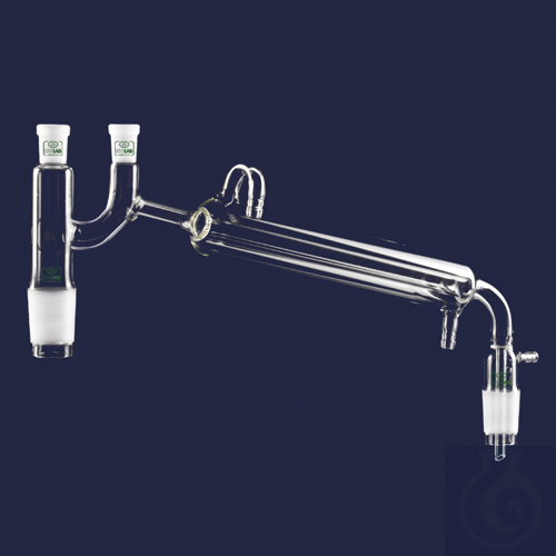 distilling link - with condenser & Claisen head - with vacuum adapter -