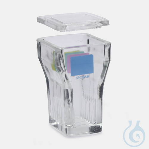 staining jar - glass - hellendahl