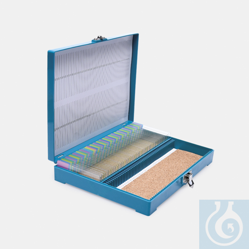 slide boxes - 100 slides - with steel latch - white