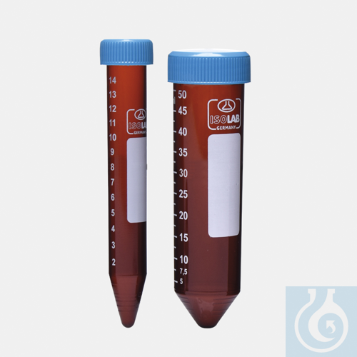 centrifuge tubes - amber - screw cap - P.P - 15 ml