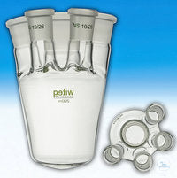 Sulfonation flask 200ml NS29/32 4x14/23