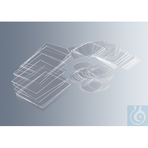 Microscope cover glasses, hydrophobe, 12x12 mm, No. 1