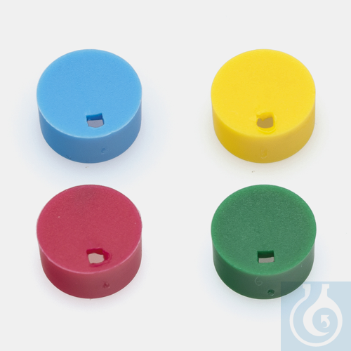 cryo tube cap disc - red