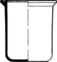 Beakers, flat flange, DN 120, 2000 ml,