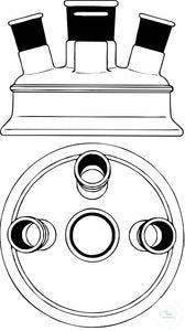 Lids flat flange LF 60, with center neck