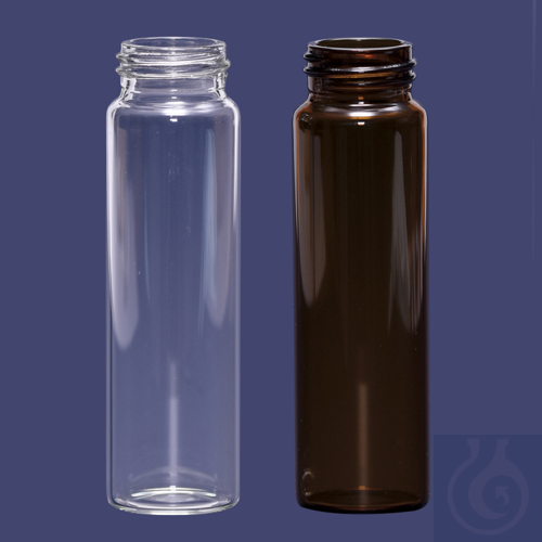 vial - screw cap - N24 - 27,5x95 mm - 40 ml - amber