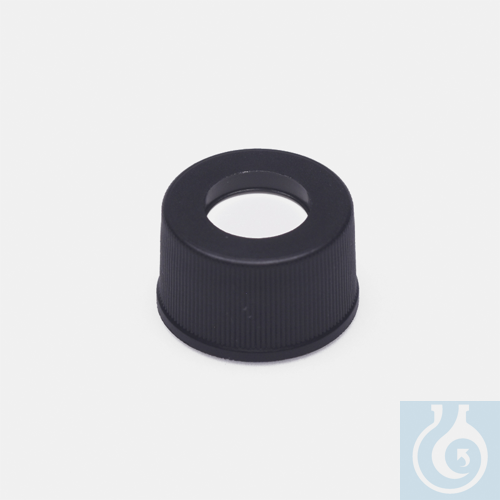 cap + septa - silicone / PTFE - without slit - for N13 screw vials