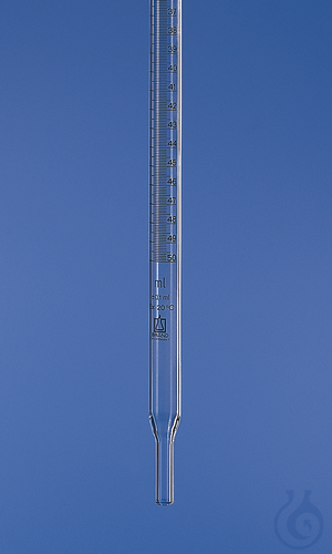 Burette length SB w/o stopcock 'Economy', 50 ml:0,1 ml, Boro 3.3, grad. in black