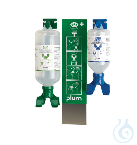 Eye Wash Station, WINLAB® DUO emergency eye wash station with wall holder