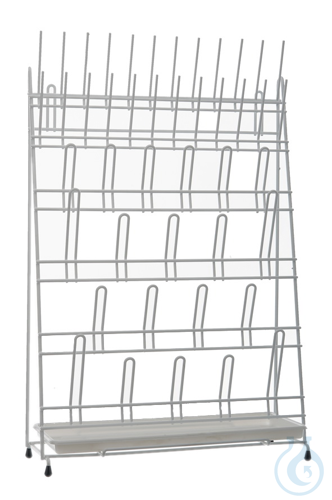 Draining rack, polyamide coated, 420x160x610mm