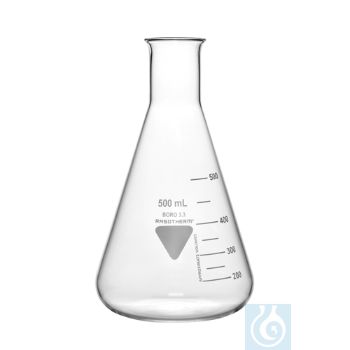 Rasotherm Erlenmeyerkolben enghals, (Boro 3.3), 5000 ml