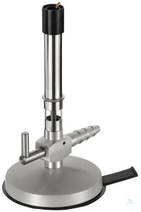 Bunsen Burner Bottle gas, stop cock, pilot flame, air regulation