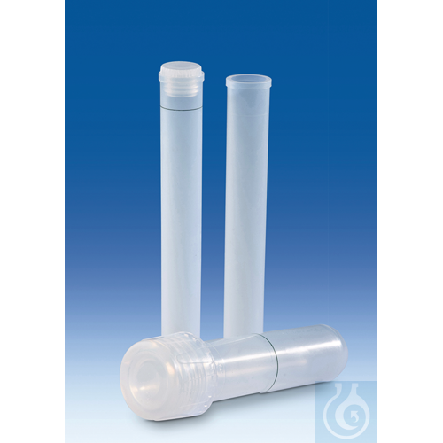 Sample tube, PFA, 15 ml, with screw-cap and ring-mark at 10 ml
