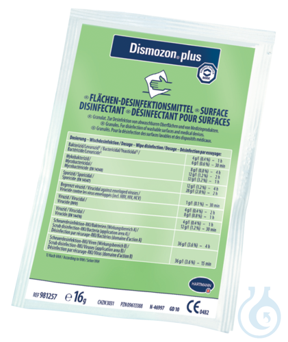 Bode Dismozon plus, Desinfektionsmittel, VE: 10 x 16 g im Dosierbeutel