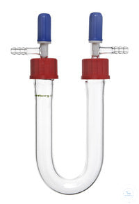 U-tube with 2x GL 32 and PTFE-valves 0 - 3 mm