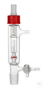 Safety / overpressure valve, cone size 19/26, with stopcock 3 mm