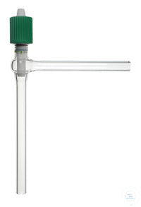High vacuum valve, right angled, 0 - 10 mm, with PTFE-spindle,
