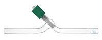 High vacuum valve, straight, 0 - 10 mm, with PTFE-spindle,