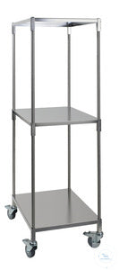 Mobile auxiliary rack, 55 x 75 x 185 cm