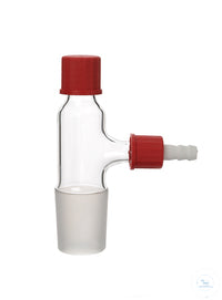 Vacuum connection f. vertical condenser, cone size 29/32, side thread GL 14 and