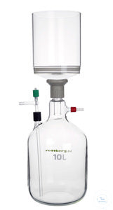 Filter flask, 10000 ml, GL 45, suction tube, without filter funnel