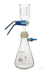 Filtration unit, filter support, filter head, lower part, clamp