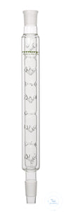 Vigreux column, cone size 14,5/23, socket size 14,5/23, with vacuum jacket,
