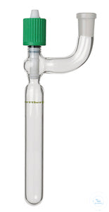 Nitrogen tube, 50 ml, vacuum valve with fine thread 0 - 8 mm,