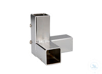 Square connector, stainless steel, 3-way fitting