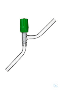 Vacuum-valve, straight, 0 - 4 mm, PTFE-spindle, adjustable