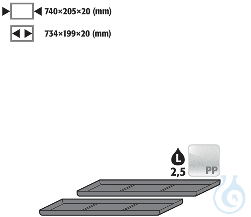 sump inliner PE raw for UB90/UB30 B890/1400 740x205x20