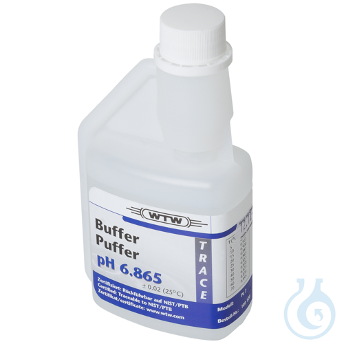 PL 7, Standard (DIN/NBS) buffer solution, 1 bottle with 250 ml: pH 6.865 /6.87