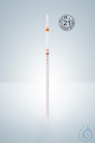 GRAD. PIPETTES, AS 2:0,1 ML, CC, AMBER STAIN GRADUATION