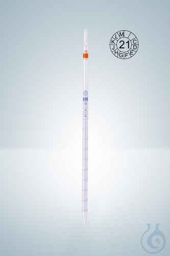 GRAD. PIPETTES, AS 10:0,1 ML, CC, BLUE GRADUATION
