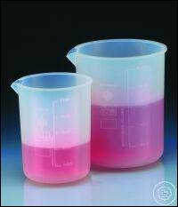 Beaker, PFA, moulded graduation, 250 ml, according to ISO 7056