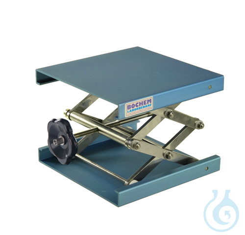 Lab-Jack alu blue, 400x400mm, Hub, 130-470mm