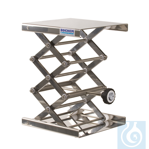 Lab-Jack 18/10 steel MAXI, 160x130mm,adj. wheel,Hub 75-400mm
